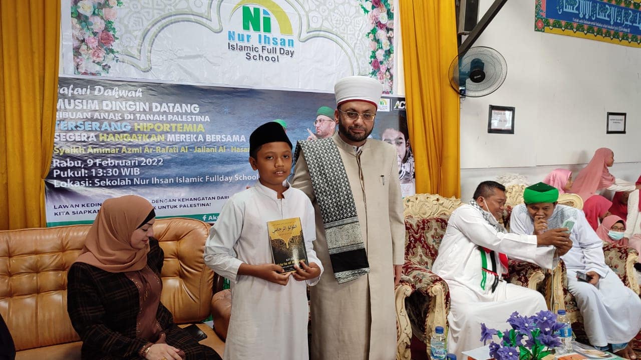 Safari Dakwah Shaykh Ammar Azmi Ar-Rafati Al-Jailani Al-Hasani from Palestine and Ustadz Fikri Habibullah Muharram Lc. WhatsApp Image 2022 02 09 At 16.06.01