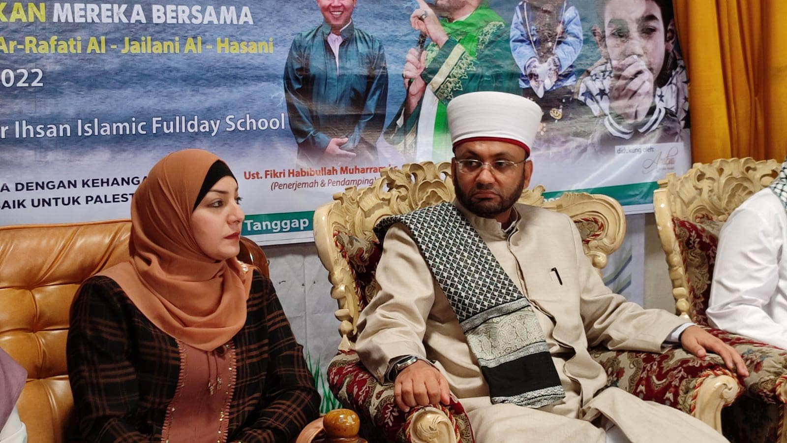 Safari Dakwah Shaykh Ammar Azmi Ar-Rafati Al-Jailani Al-Hasani from Palestine and Ustadz Fikri Habibullah Muharram Lc. WhatsApp Image 2022 02 09 At 16.10.12